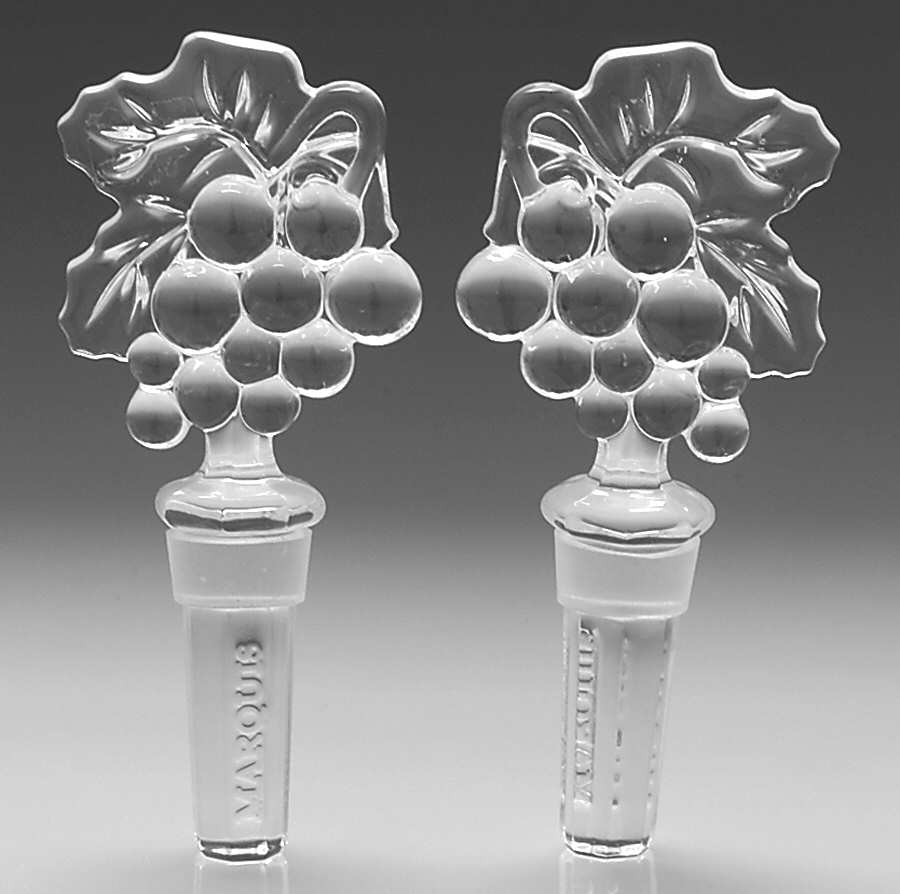 Vintage (Box Set of 2) Wine Bottle Stoppers by Waterford Crystal-1