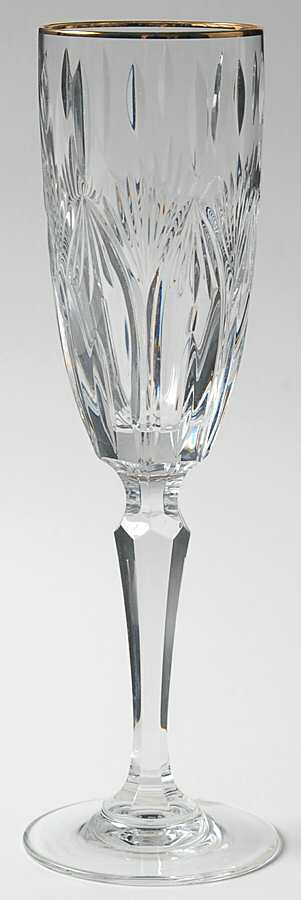 Winfield (Gold Trim) Fluted Champagne by Waterford Crystal-1