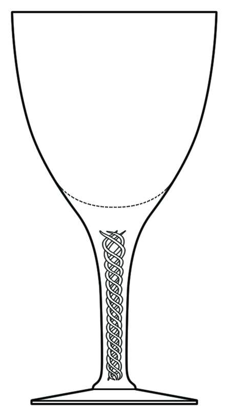 Air Twist Water Goblet by Weil-1