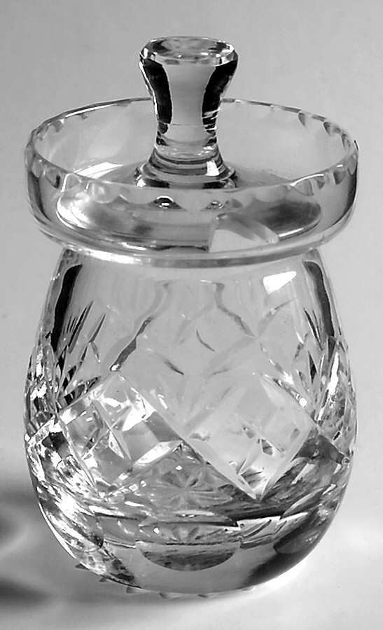 Georgian 2" Honey Pot & Lid by Webb Corbett-1