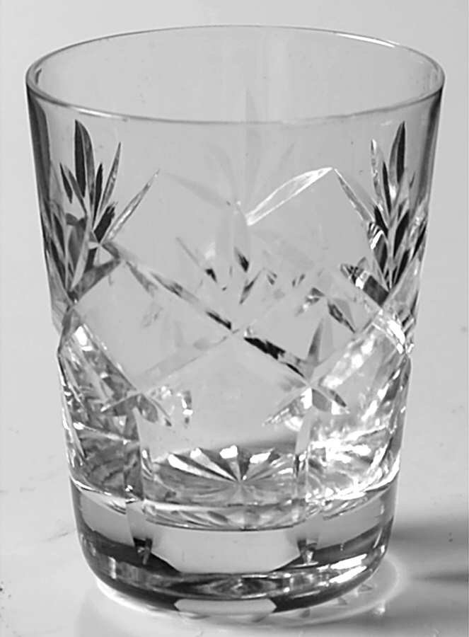 Prince Charles (Cut Foot) Shot Glass by Webb Corbett-1