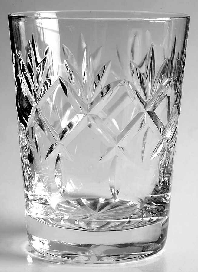 Prince Charles (Cut Foot) 8 Oz Flat Tumbler by Webb Corbett-1