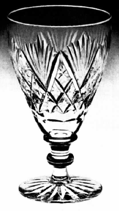 Tutbury Castle Water Goblet by Webb Corbett-1