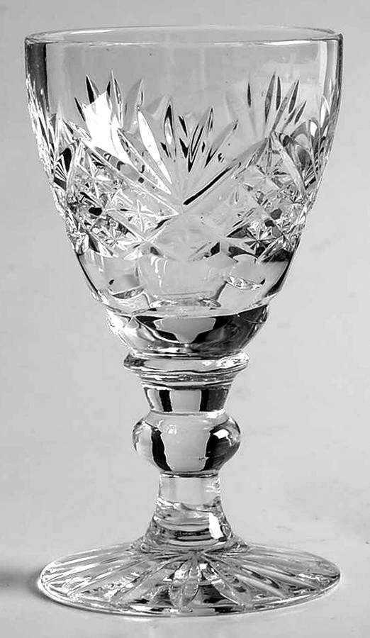 Tutbury Castle Cordial Glass by Webb Corbett-1