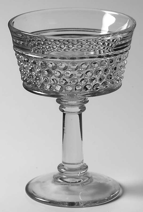 American Hobnail Clear Champagne/Tall Sherbet by Westmoreland-1