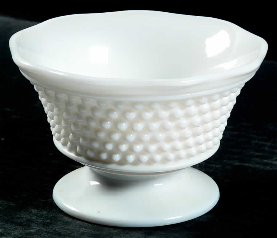 American Hobnail Milk Glass Mayonnaise by Westmoreland-1