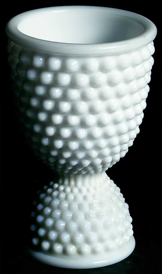 American Hobnail Milk Glass Double Egg Cup by Westmoreland-1