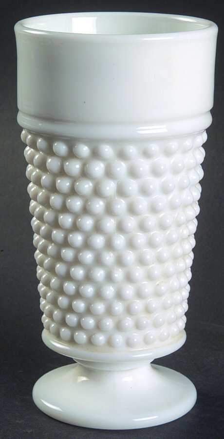 American Hobnail Milk Glass Iced Tea by Westmoreland-1