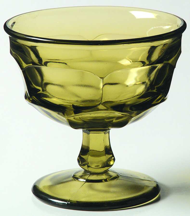 Ashburton Green (Olive) Champagne/Tall Sherbet by Westmoreland-1