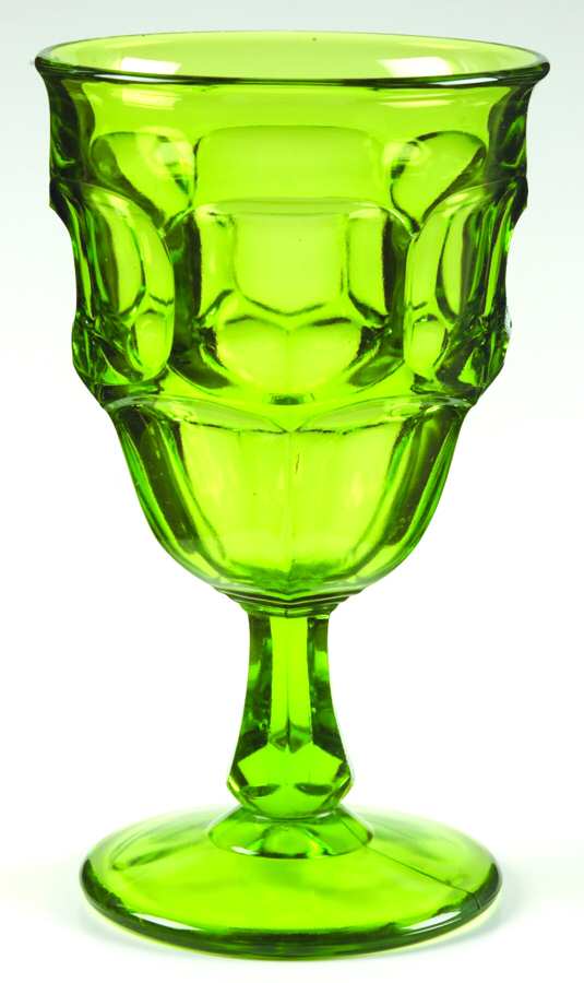 Ashburton Moss Green Water Goblet by Westmoreland-1