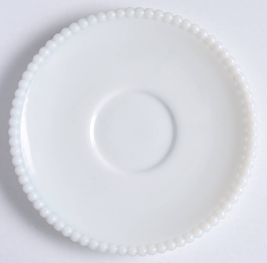 Beaded Edge Milk Glass Saucer Only by Westmoreland-1