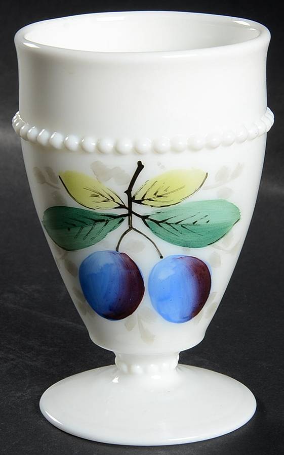 Beaded Edge Fruit 8 Oz Footed Tumbler by Westmoreland-1