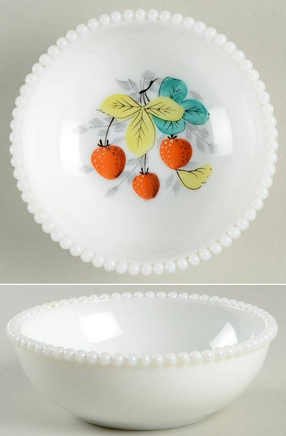 Beaded Edge Fruit Small Fruit Dessert Bowl by Westmoreland-1