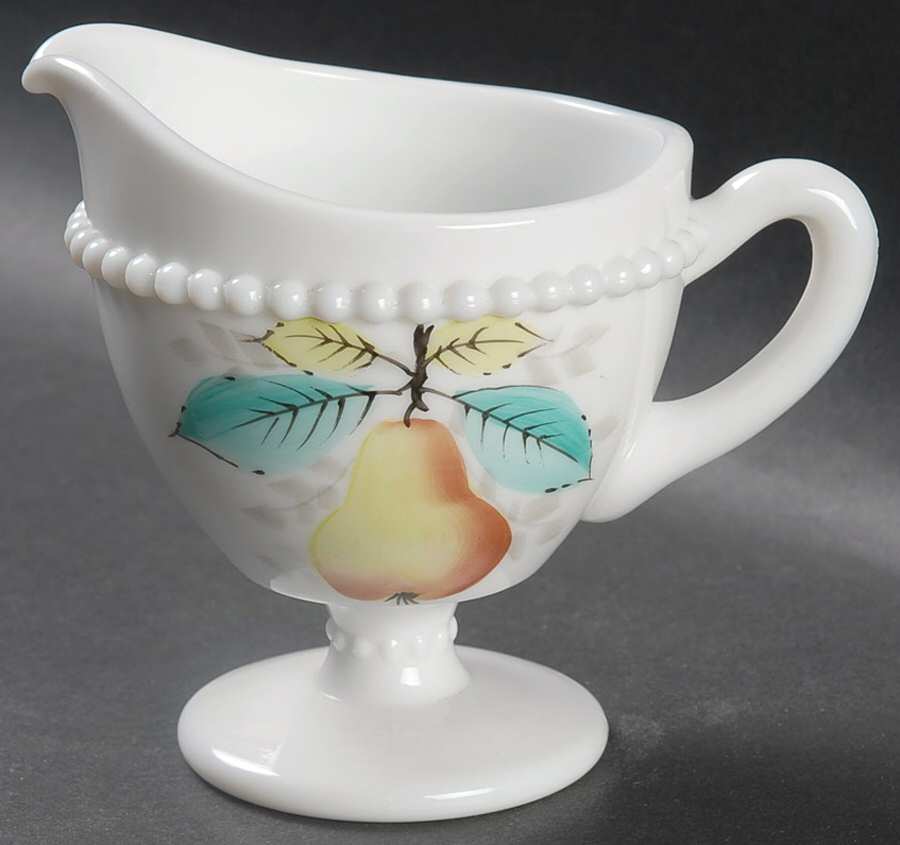 Beaded Edge Fruit Footed Creamer by Westmoreland-1