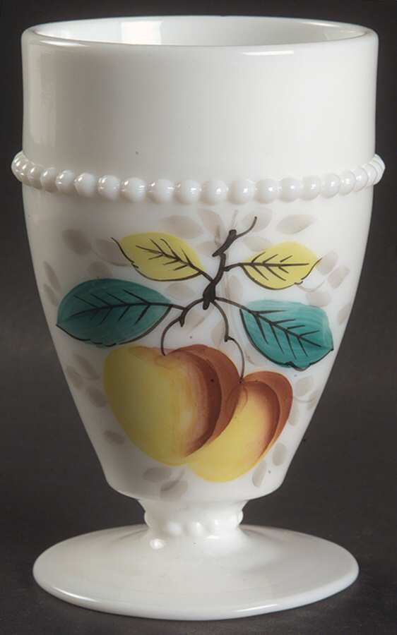 Beaded Edge Fruit 8 Oz Footed Tumbler by Westmoreland-1