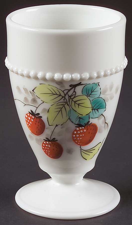 Beaded Edge Fruit 8 Oz Footed Tumbler by Westmoreland-1