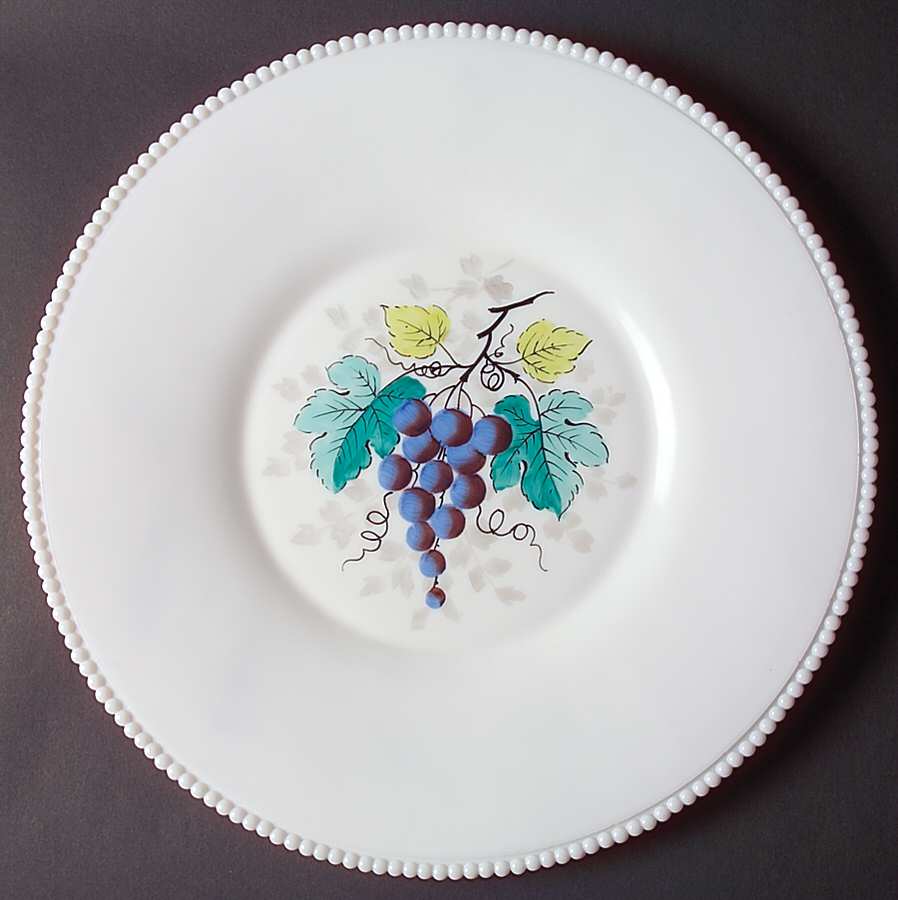 Beaded Edge Fruit 14" Torte Plate by Westmoreland-1