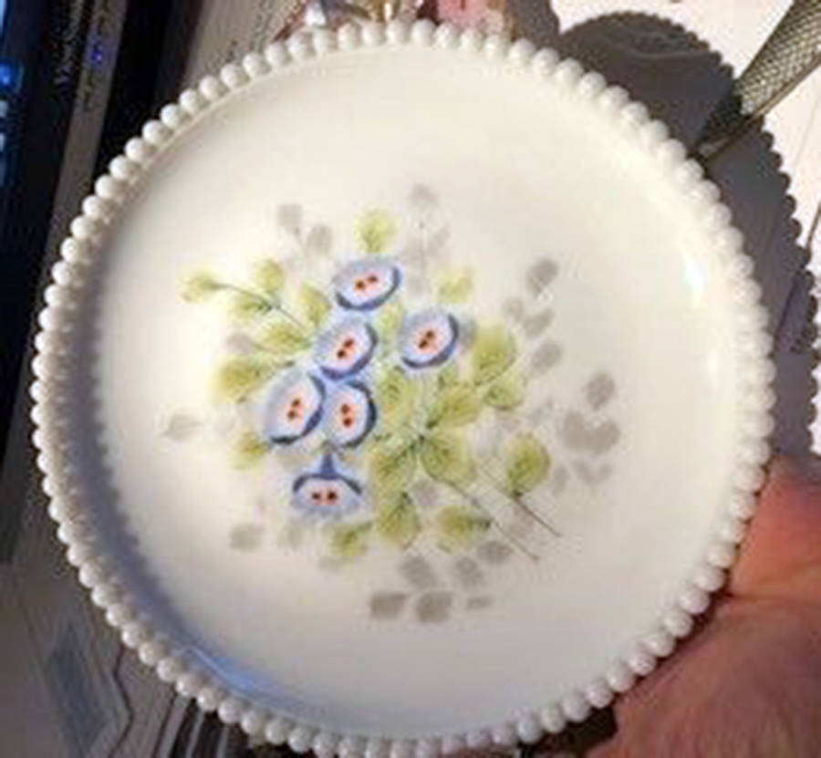 Beaded Edge Flowers 7" Salad Plate by Westmoreland-1