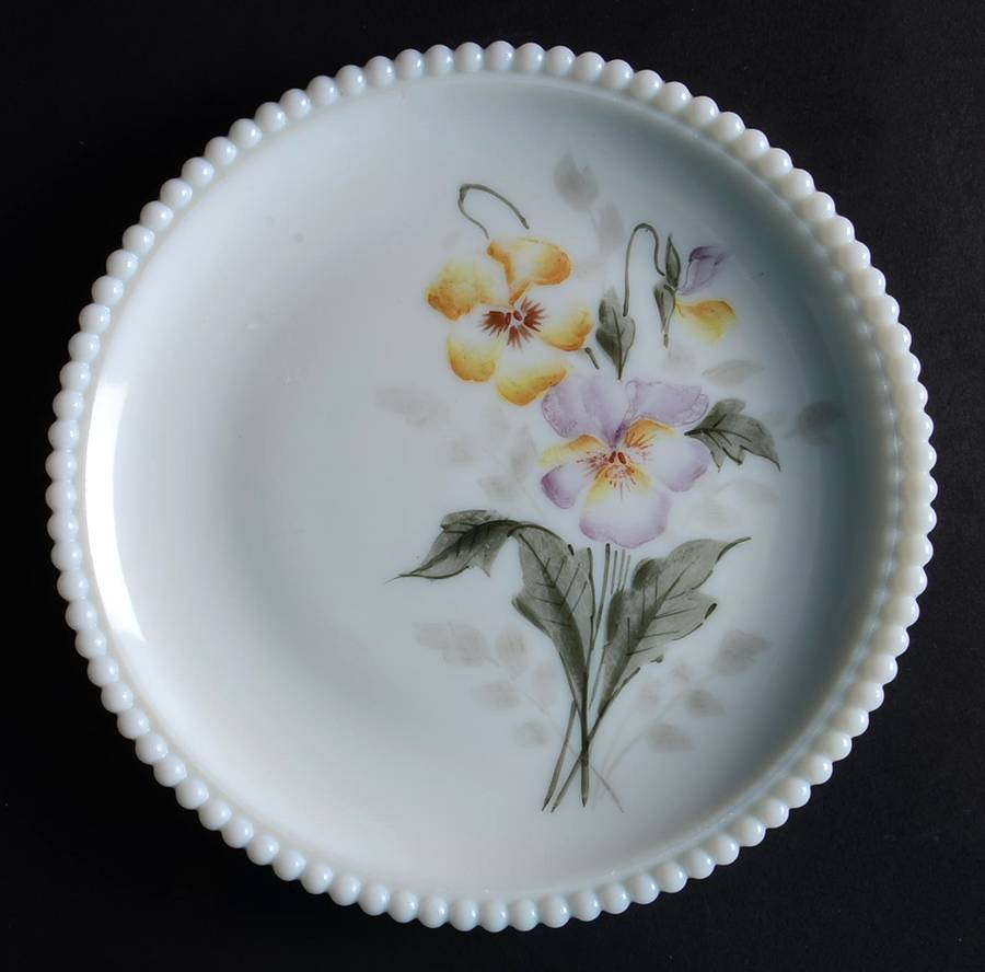 Beaded Edge Flowers 7" Salad Plate by Westmoreland-1