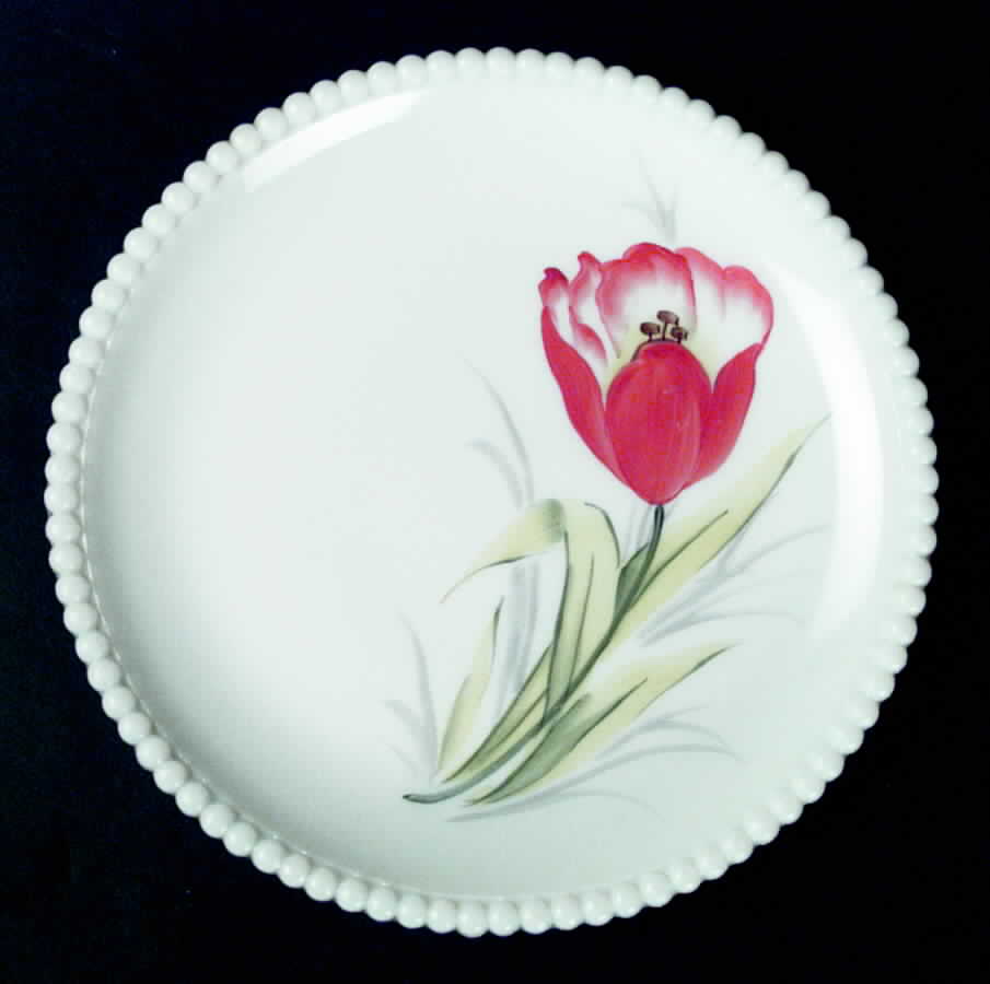 Beaded Edge Flowers 7" Salad Plate by Westmoreland-1