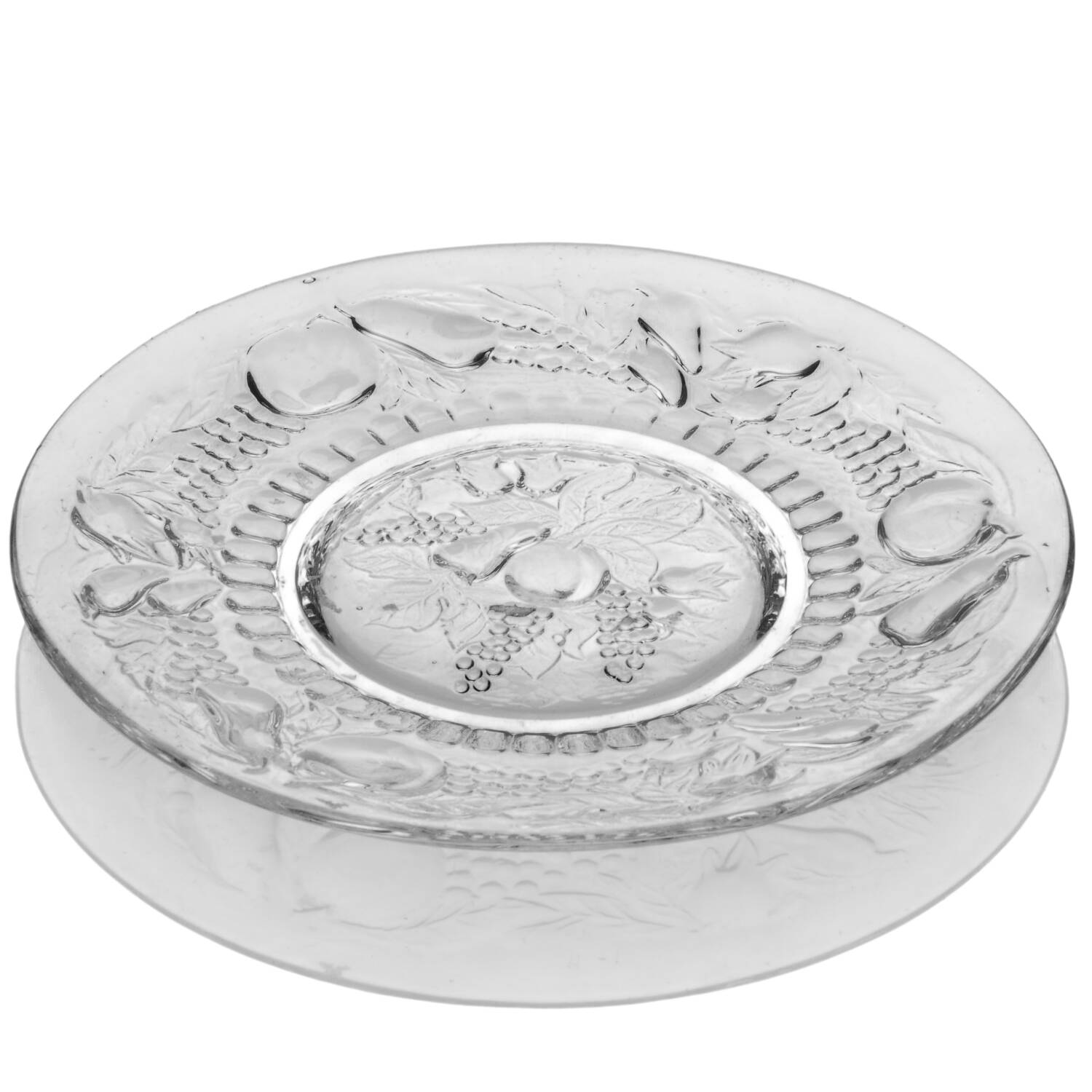 Della Robbia Clear Bread & Butter/Finger Bowl Underplate by Westmoreland-1