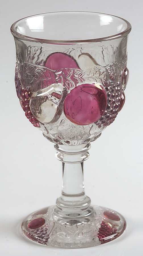 Della Robbia Flashed Water Goblet by Westmoreland-1
