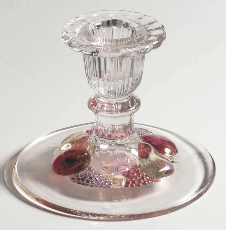 Della Robbia Flashed 3" Single Light Candlestick by Westmoreland-1