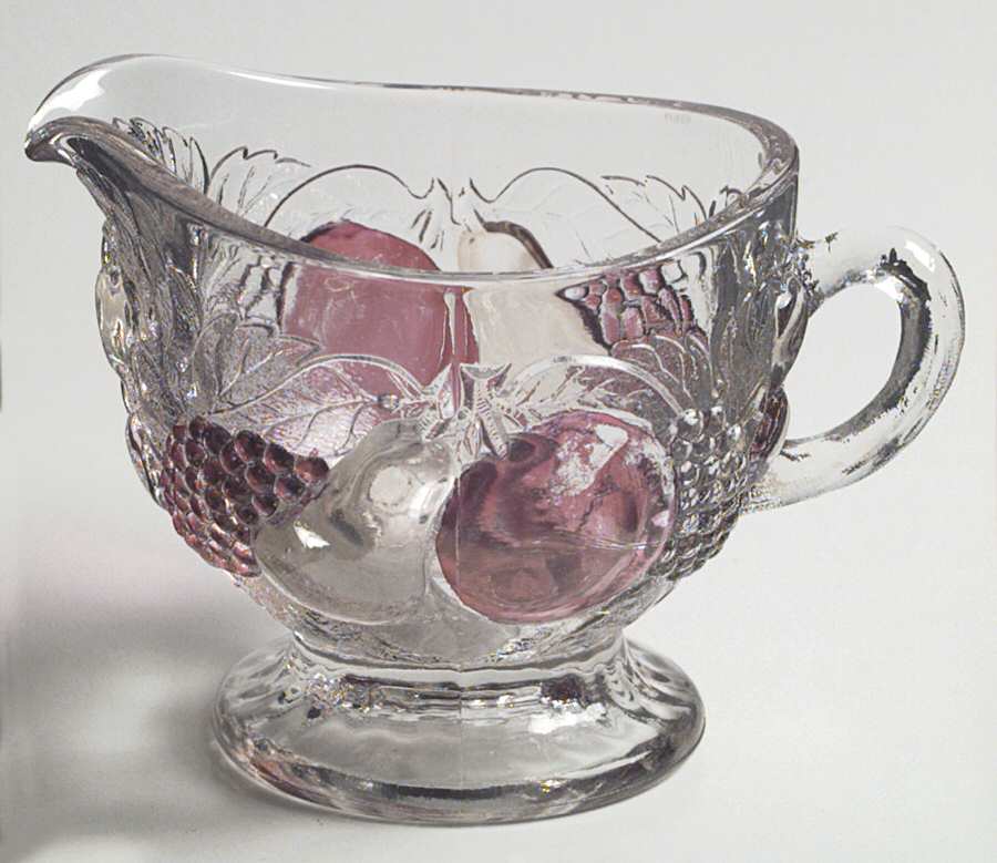 Della Robbia Flashed Footed Creamer by Westmoreland-1