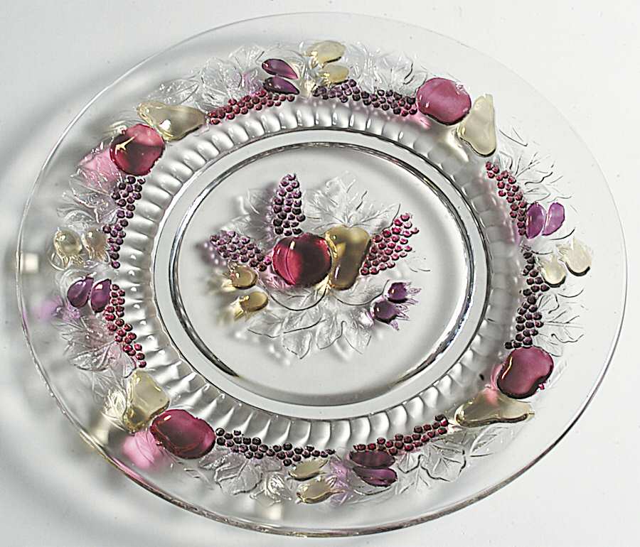 Della Robbia Flashed Luncheon Plate by Westmoreland-1