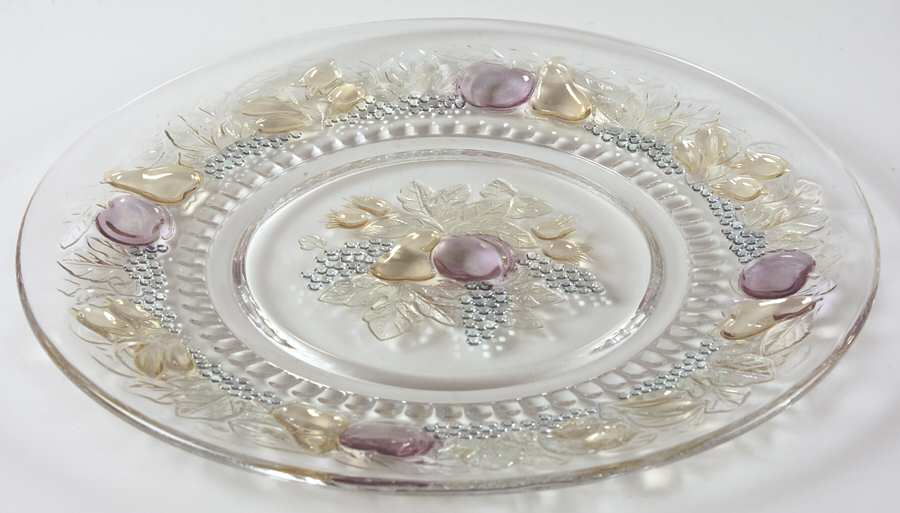 Della Robbia Flashed Luncheon Plate by Westmoreland-1