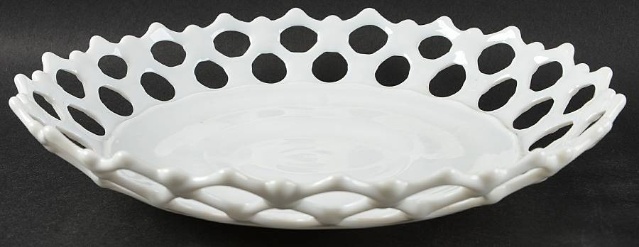 Doric Milk Glass 11" Belled Bowl by Westmoreland-1