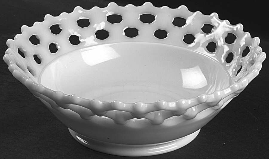 Doric Milk Glass 9" Belled Bowl by Westmoreland-1