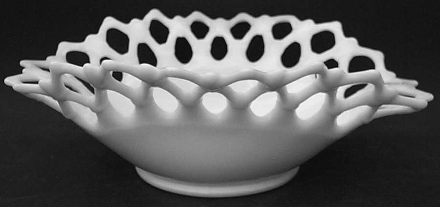 Doric Milk Glass 12" Oval Bowl by Westmoreland-1