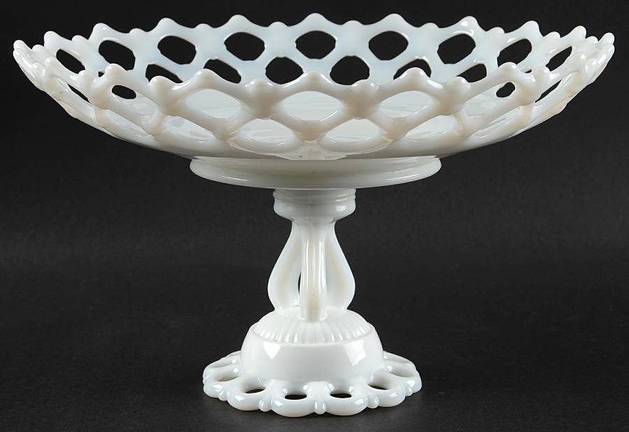 Doric Milk Glass 11" Belled Bowl by Westmoreland-1