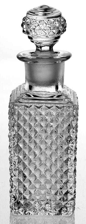 English Hobnail Clear (Round Base) Child's Condiment Cruet with Stopper by Westmoreland-1