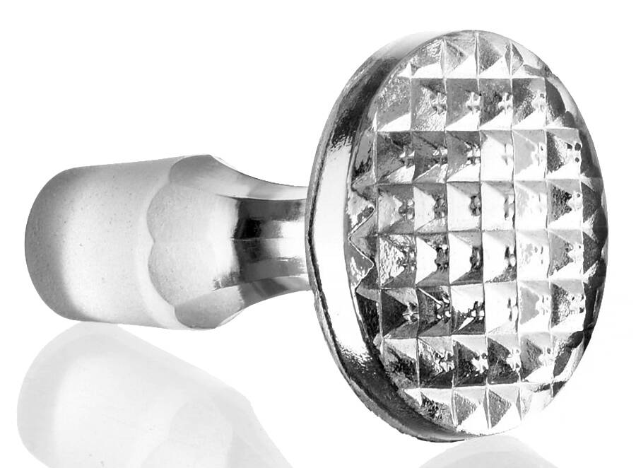 English Hobnail Clear (Round Base) Stopper for (1) Oil/Vinegar Cruet by Westmoreland-1