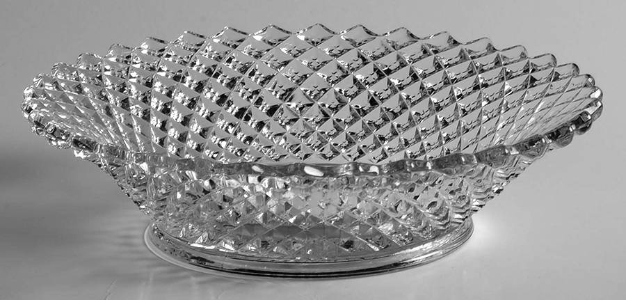 English Hobnail Clear (Round Base) 7" Round Flared Bowl by Westmoreland-1