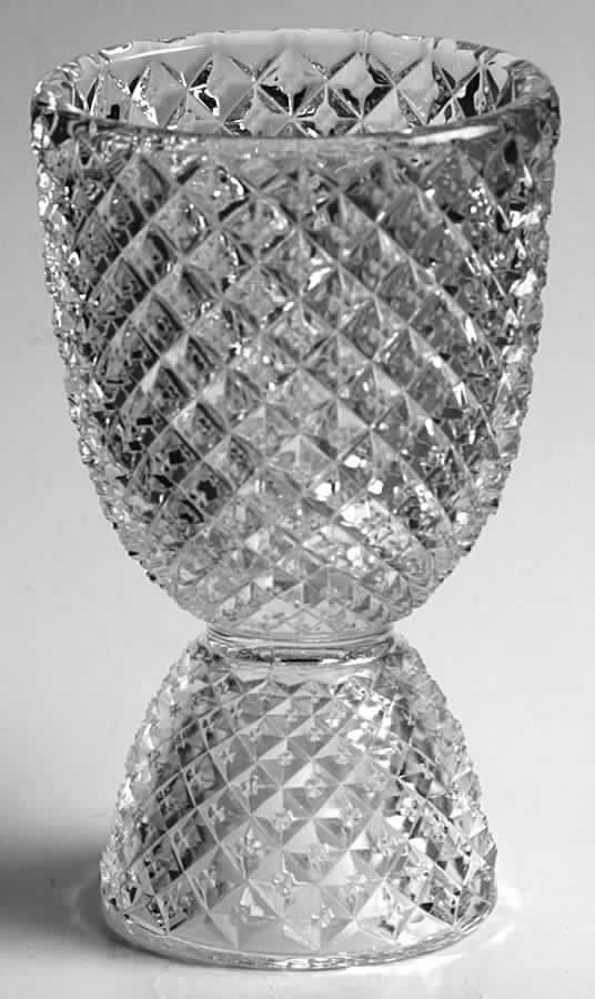 English Hobnail Clear (Round Base) Double Egg Cup by Westmoreland-1