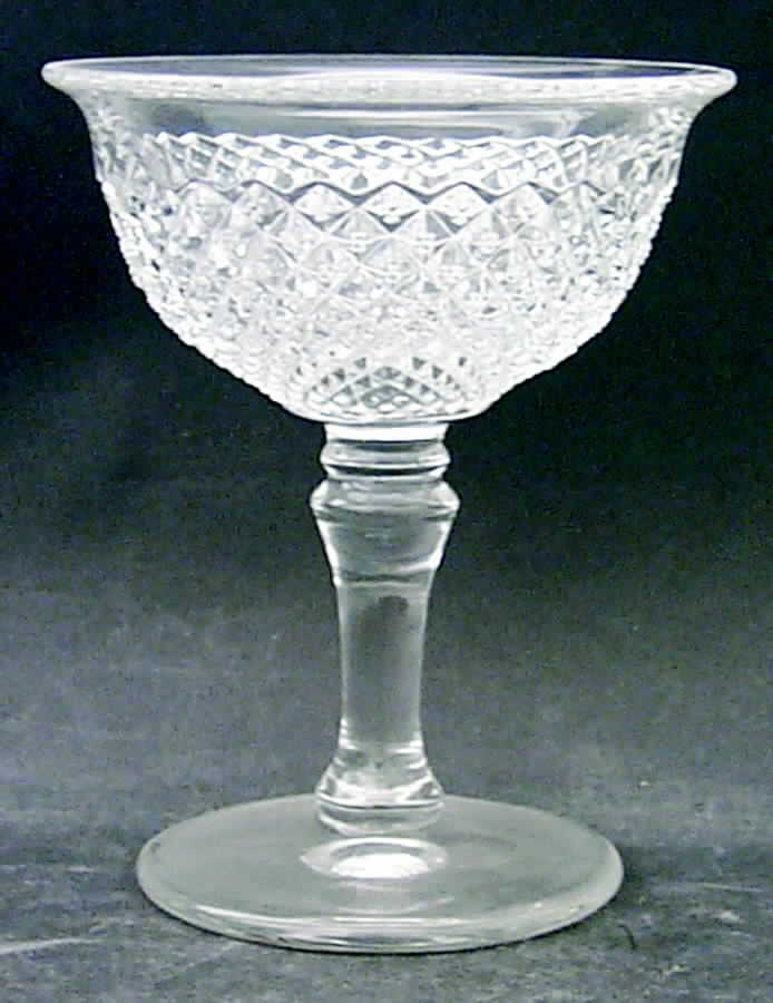 English Hobnail Clear (Round Base) Champagne/Tall Sherbet by Westmoreland-1