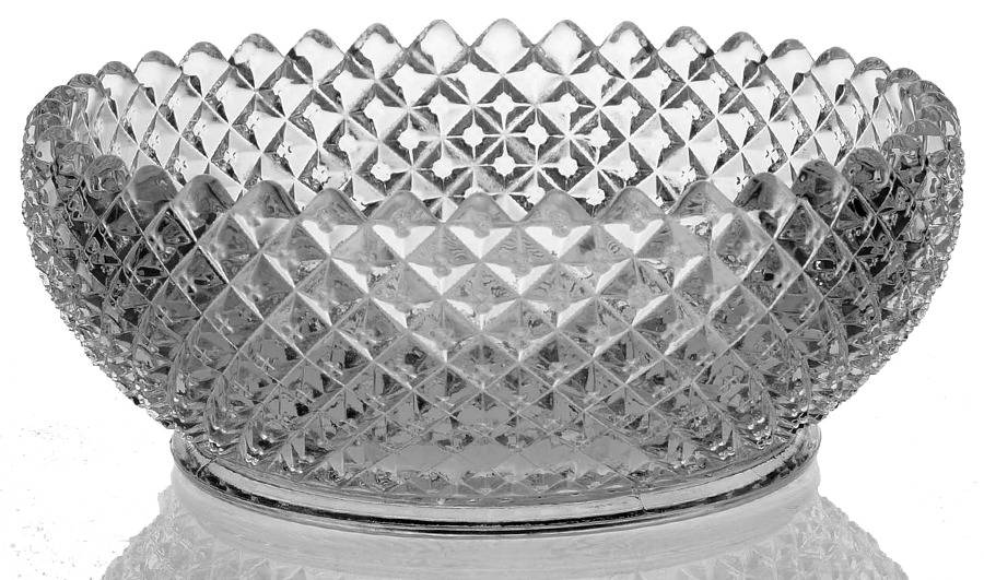 English Hobnail Clear (Round Base) Nappy by Westmoreland-1