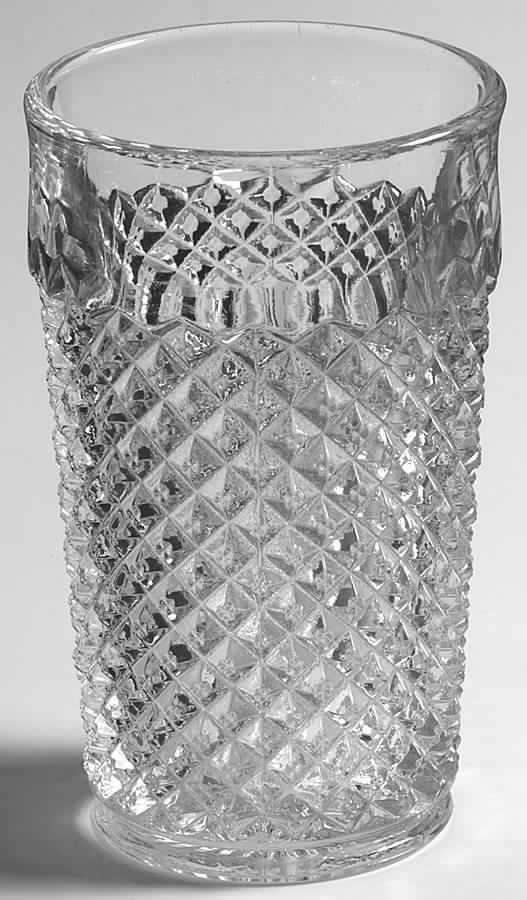 English Hobnail Clear (Round Base) 10 Oz Flat Tumbler by Westmoreland-1
