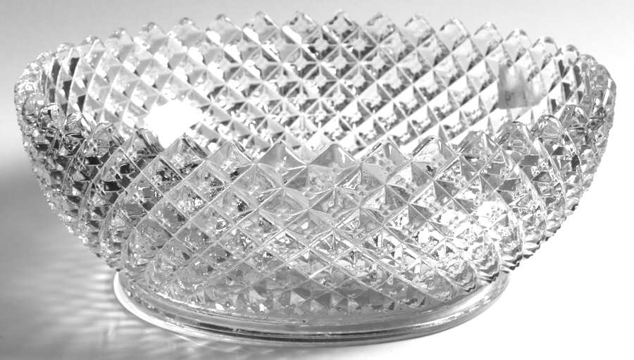 English Hobnail Clear (Round Base) 8" Round Bowl by Westmoreland-1