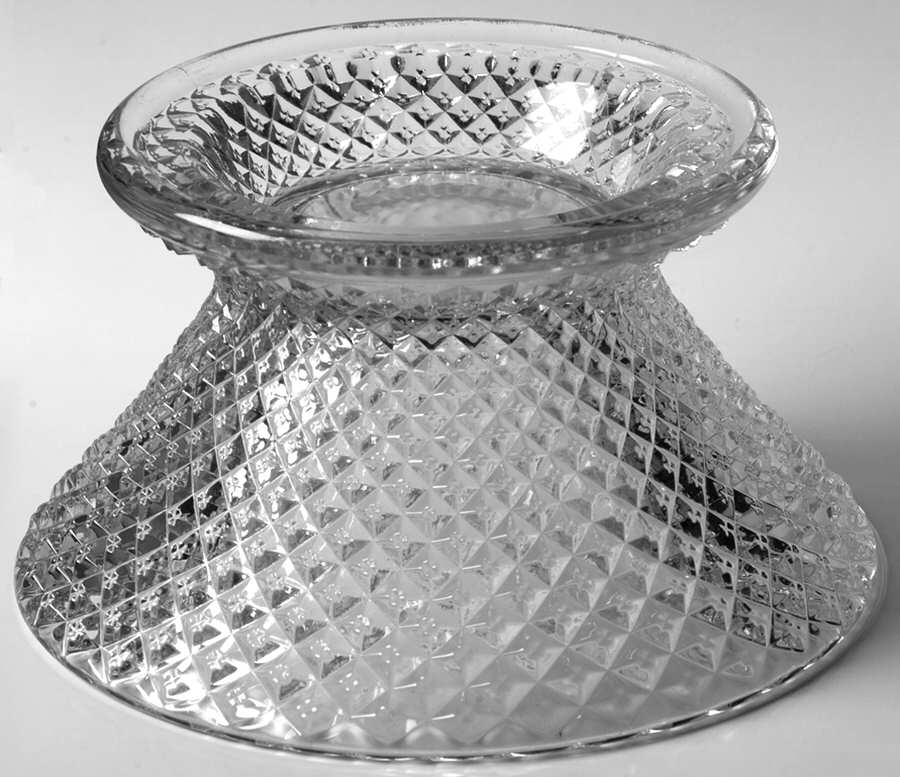 English Hobnail Clear (Round Base) Punch Bowl Stand by Westmoreland-1