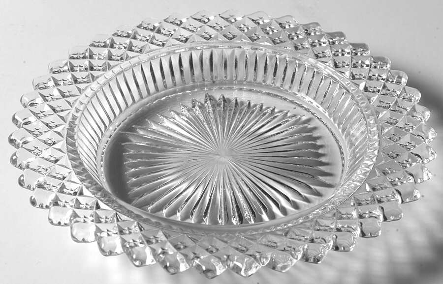 English Hobnail Clear (Round Base) Bread & Butter Plate by Westmoreland-1
