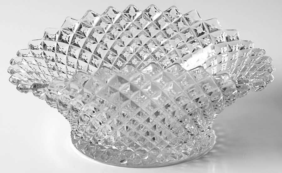 English Hobnail Clear (Round Base) 6" Oval Bowl by Westmoreland-1