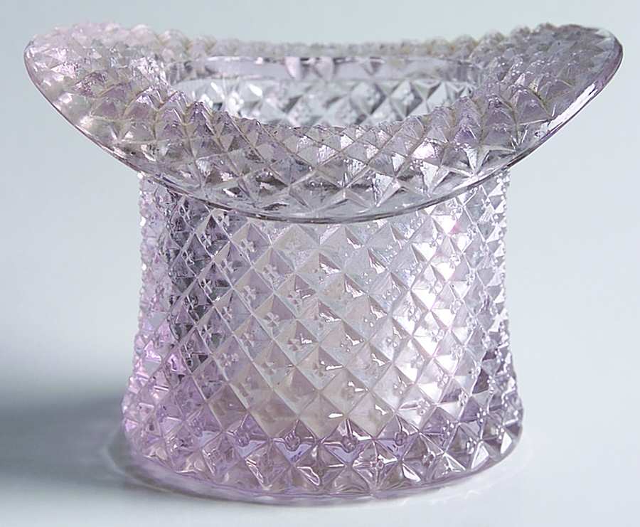 English Hobnail Clear (Round Base) 2" Topper (Top Hat) by Westmoreland-1