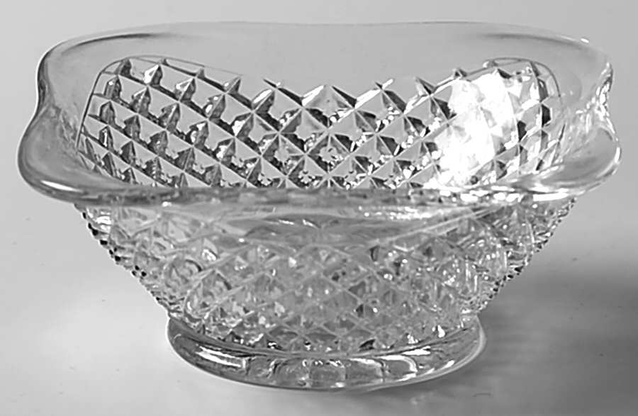 English Hobnail Clear (Round Base) Nut Dish by Westmoreland-1