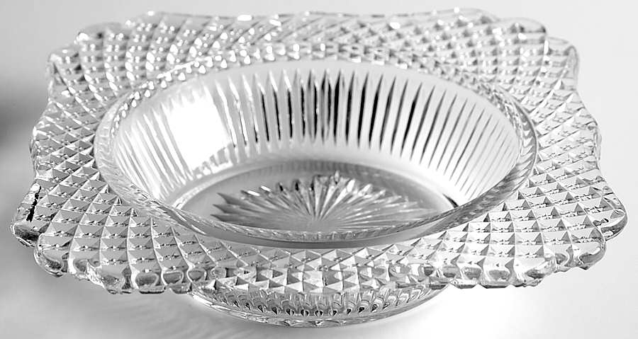 English Hobnail Clear (Round Base) Grapefruit by Westmoreland-1