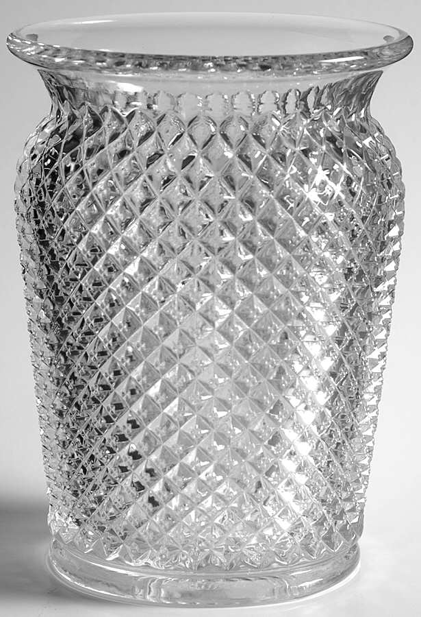 English Hobnail Clear (Round Base) 7" Flower Vase by Westmoreland-1