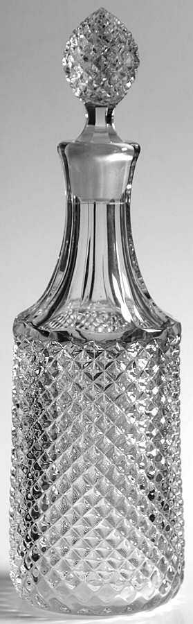 English Hobnail Clear (Round Base) Decanter & Stopper by Westmoreland-1